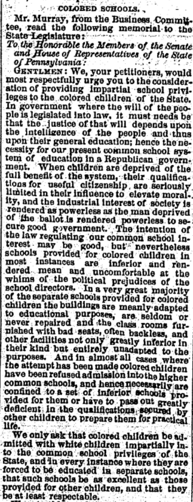 A document scan from the 2026 Douglass Day transcription effort.